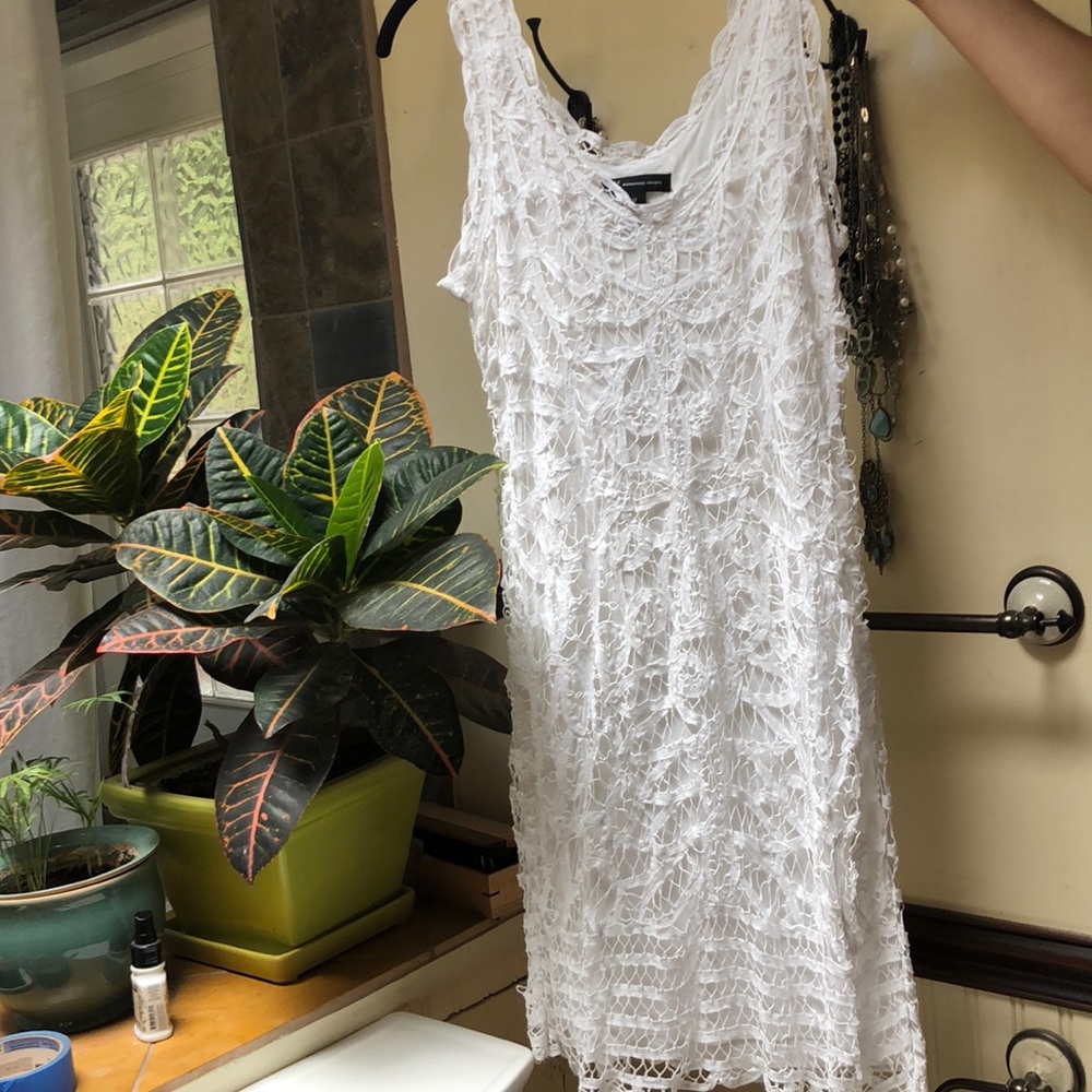 White lace dress